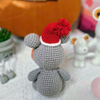 Santa Hippo Crochet Pattern PDF, Cute Christmas Amigurumi Hippo