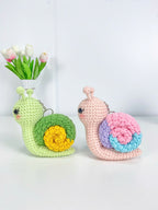 Snail Crochet Pattern PDF Bundle: Amigurumi Keychain Plush Toys (Digital Download)
