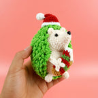 Christmas Sea Turtle Crochet Pattern PDF, Jingle Prickles Amigurumi, Cute Holiday Plush Tutorial