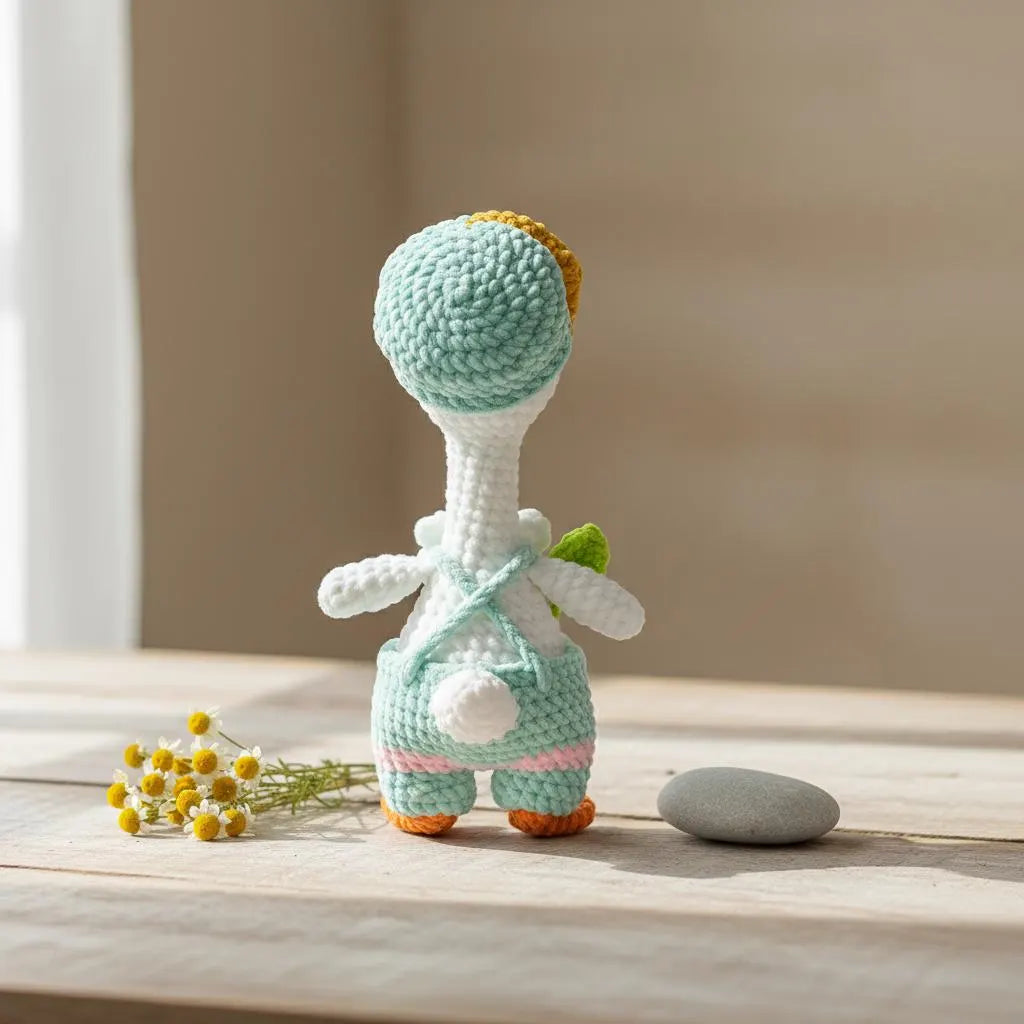 Crochet Goose with Bib Pattern, Easy Amigurumi Animal (PDF Pattern, 5 Languages)