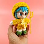 Luce Crochet Pattern PDF, Cute Anime Doll Amigurumi, Hooded Character Crochet, Kawaii Plush Pattern