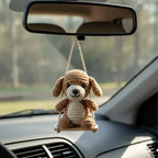 Amigurumi Puppy Crochet Pattern Set, Hanging Car Dog Charms (PDF Pattern).
