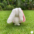 Handmade Crochet Kissing Bunnies Set of 2, Pink White Amigurumi Rabbit Plush Pair, Valentine Couple Gift, Anniversary Keepsake