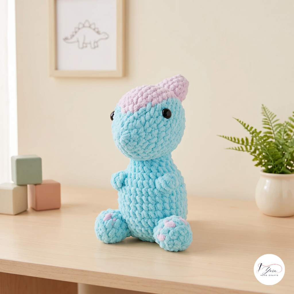 Cute Dinosaur Crochet Pattern Bundle PDF, Dino Amigurumi Plush Collection, Prehistoric Animals, Volcano and Mushroom Crochet Patterns