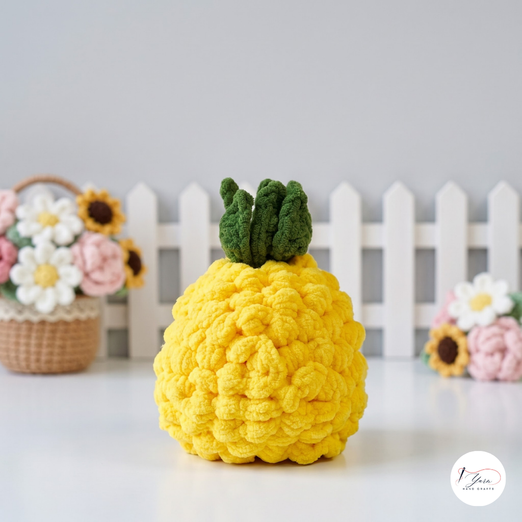 Pineapple Hedgehog Crochet Pattern PDF, Cute Fruit Animal Amigurumi Plush