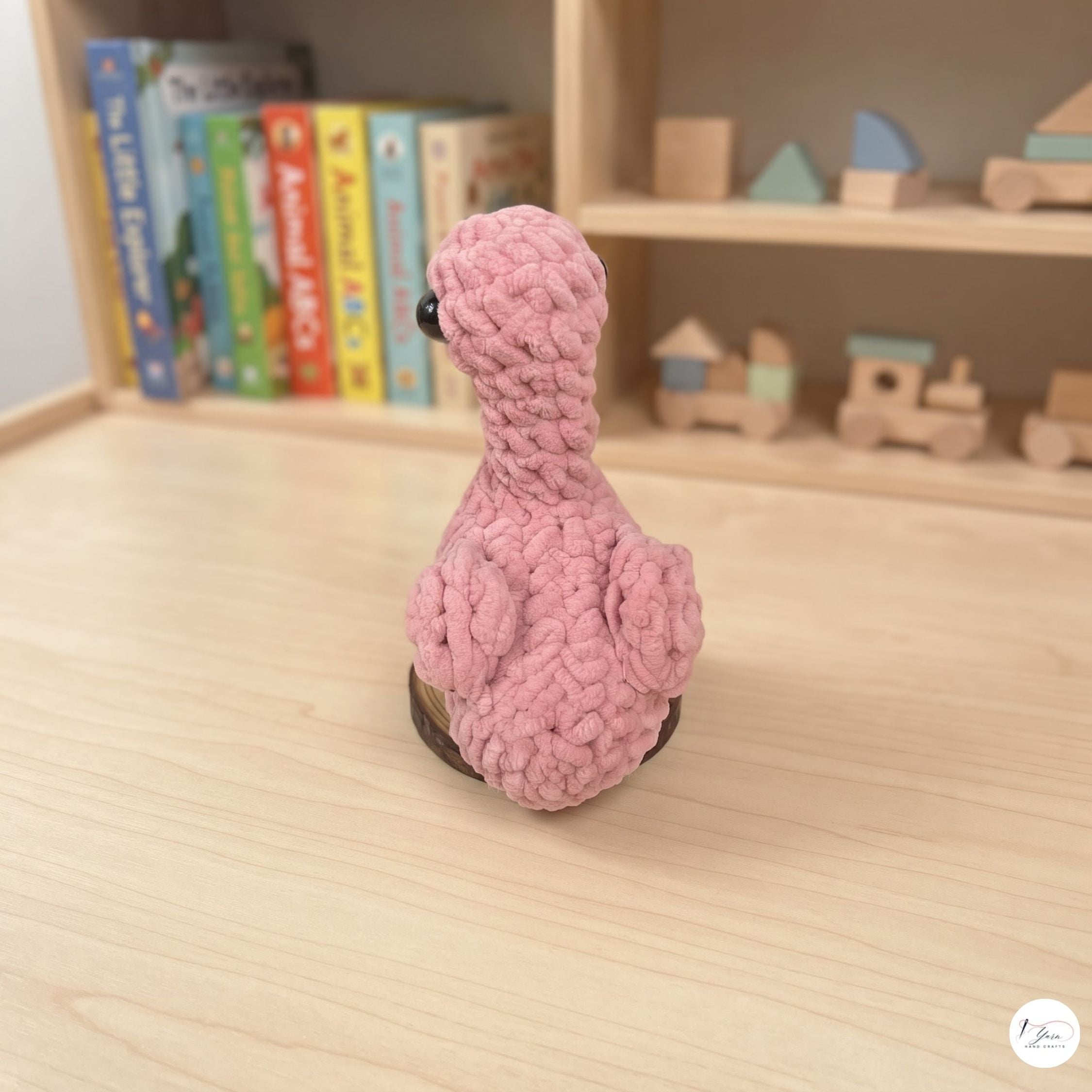 Handmade Crochet Flamingo Plush, Pink Amigurumi Bird Stuffed Animal, Soft Tropical Nursery Decor, Flamingo Lover Gift