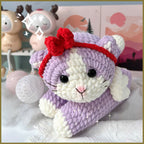 Cute Cat Crochet Pattern PDF, Angel Cat Amigurumi Pattern, Plush Kitty Crochet Tutorial