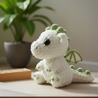 White Dragon Crochet Pattern, Amigurumi Dragon Plush, Fantasy Animal Crochet, Cute Dragon Toy, Detailed Crochet PDF Pattern