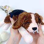 Beagle Dog Plush Amigurumi Crochet Pattern (PDF)