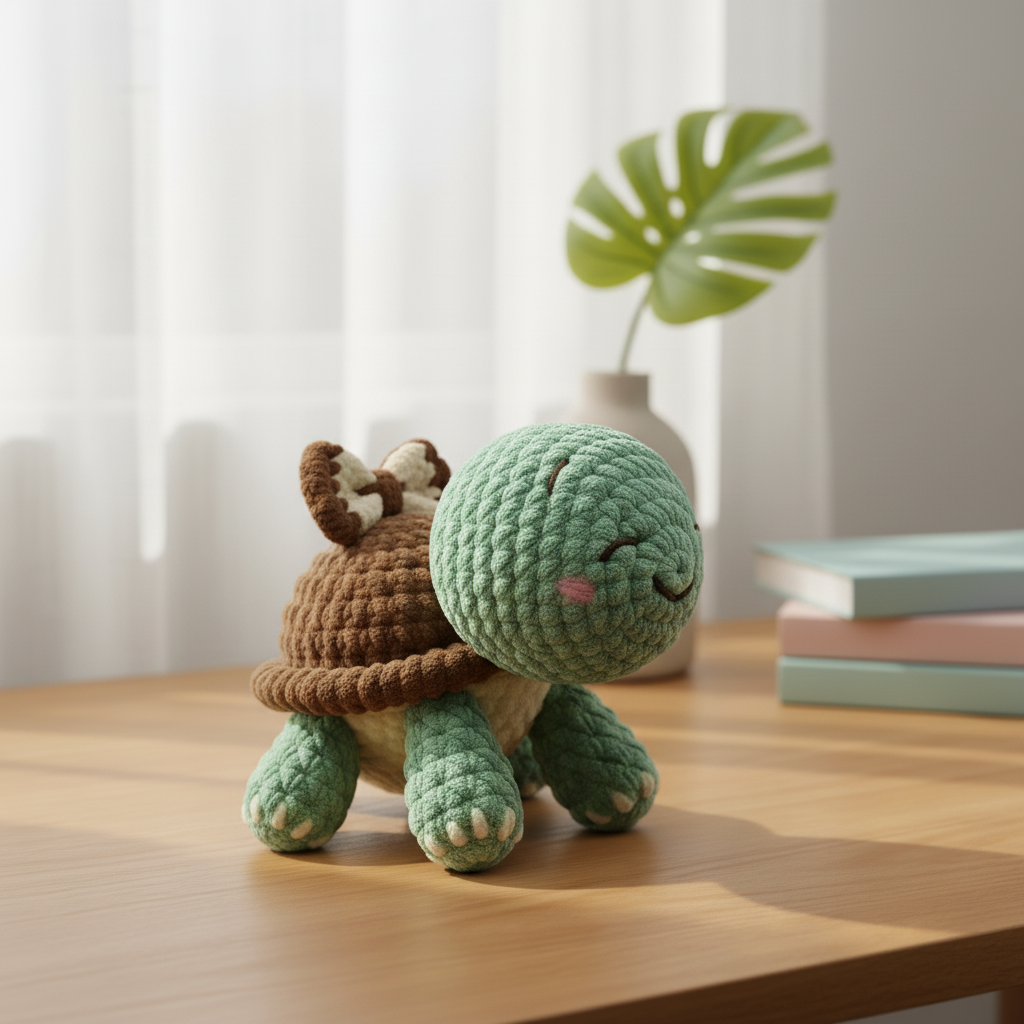 Turtle Crochet Pattern, Amigurumi Turtle Pattern, Cute Turtle Plush Crochet