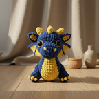 Dragon Crochet Pattern – Amigurumi Dragon PDF Pattern, Fantasy Plush Toy, Cute Dragon DIY Gift