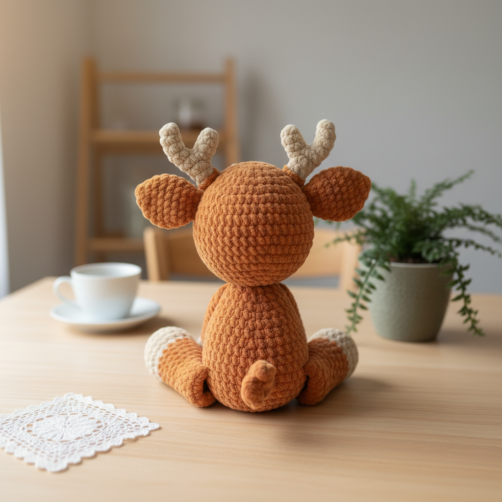 Reindeer Crochet Pattern, Christmas Amigurumi Pattern PDF
