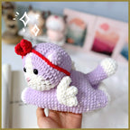 Cute Cat Crochet Pattern PDF, Angel Cat Amigurumi Pattern, Plush Kitty Crochet Tutorial