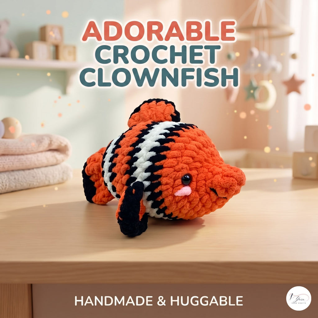Handmade Crochet Koi Fish Plush, Orange Black White Amigurumi Carp, Soft Fish Stuffed Animal, Japanese Koi Gift, Pond Lover Decor