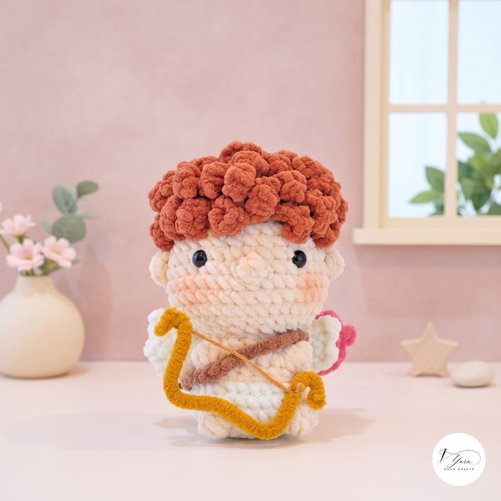 Valentine Crochet Pattern Bundle PDF, Cupid Pig Owl Amigurumi Set