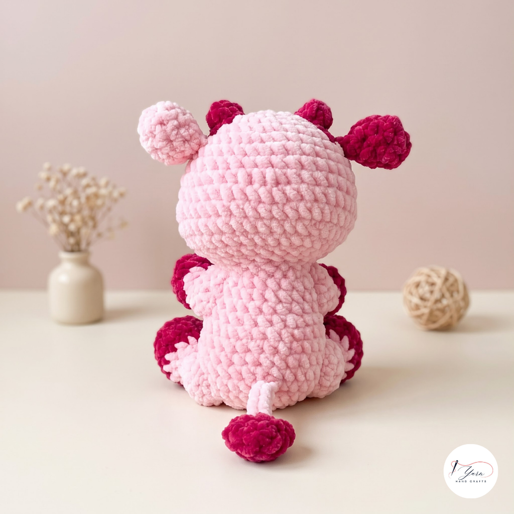 Valentine Cow Crochet Pattern PDF, Heart Cow Amigurumi Plush