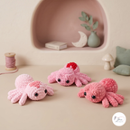 Valentine Spider Crochet Pattern PDF, Heart Spider Amigurumi Plush