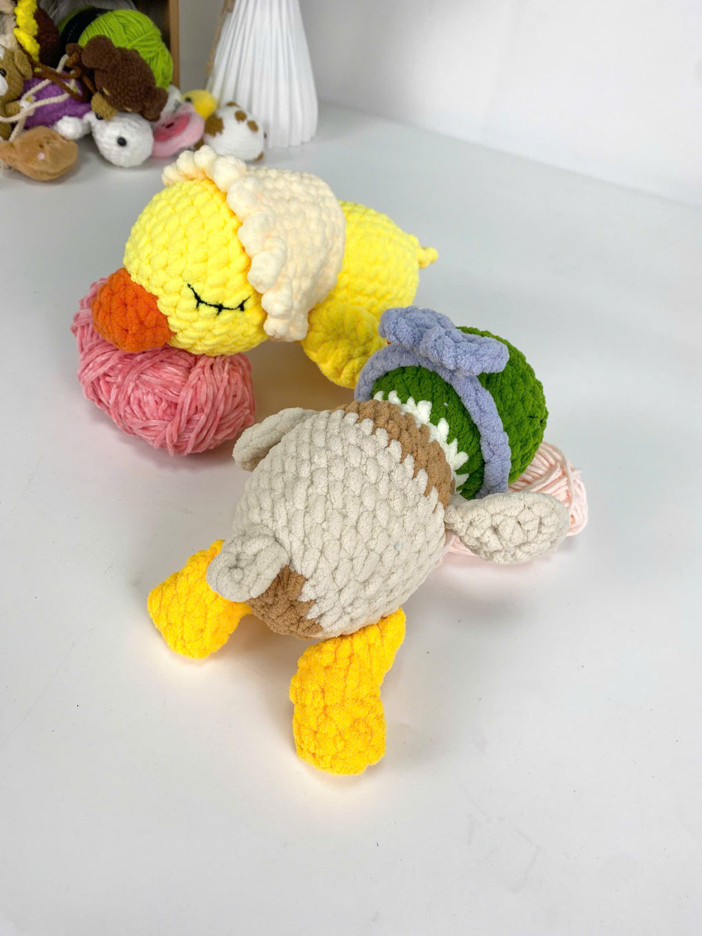 Sleeping Duck Crochet Pattern Bundle: Amigurumi Plush Toy (PDF Tutorial)