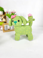Cactus Dog Crochet Pattern Bundle 4 in 1, Amigurumi Cactus Dog Plush Toy, Crochet Dog with Flowers