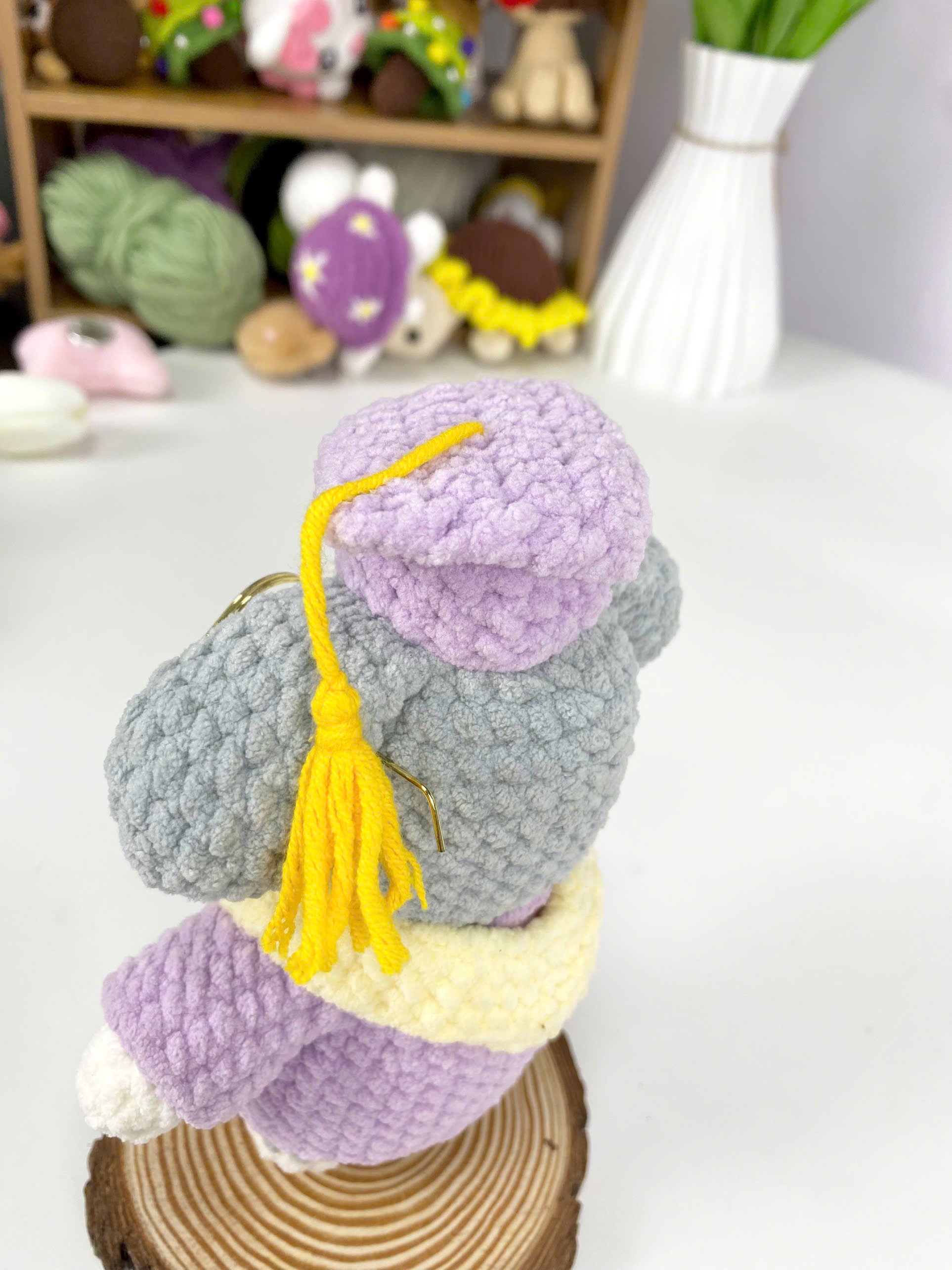 Graduation Dog Amigurumi Crochet Pattern: 2in1 Bundle (PDF Tutorial)