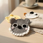 Animal Crochet Coaster Pattern – Koala, Cat & Chick (PDF Pattern)