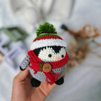 Christmas Penguin Crochet Pattern PDF, Cute Penguin Amigurumi Pattern