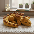 Dragon Crochet Pattern, Amigurumi Dragon PDF, Long Sleeping Dragon Plush Pattern