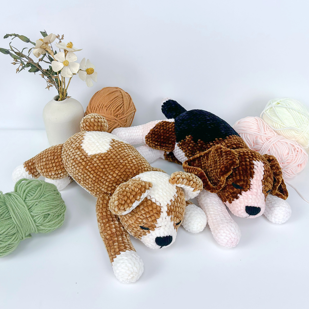 Dog Crochet Pattern Bundle: Amigurumi Puppy Set (English PDF Tutorial)