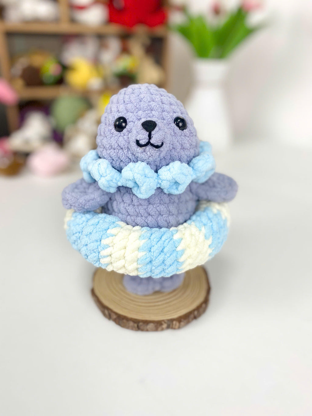 Seals Wearing Buoys Crochet Pattern: Amigurumi Seal PDF Tutorial (Digital Download)