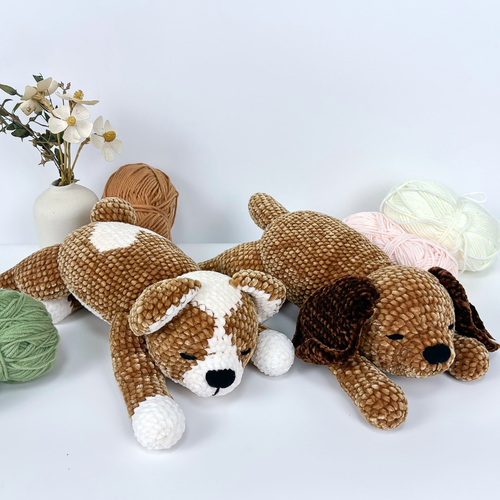 Dog Crochet Pattern Bundle: Amigurumi Puppy Set (English PDF Tutorial)