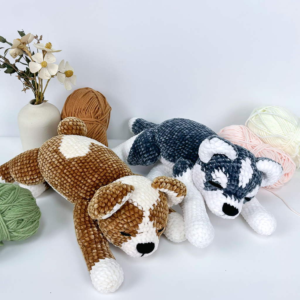 Dog Crochet Pattern Bundle: Amigurumi Puppy Set (English PDF Tutorial)