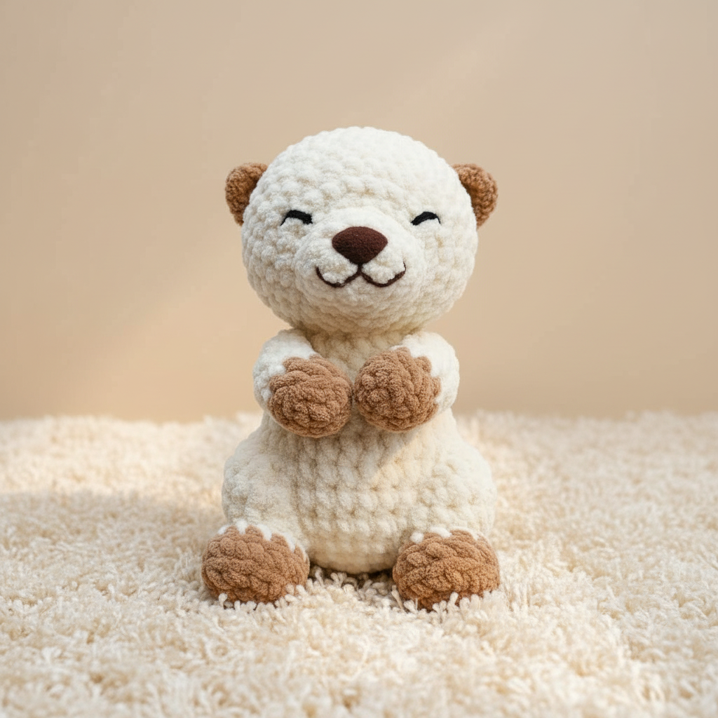 Teddy Bear Crochet Pattern PDF, Cute Bear Amigurumi Tutorial, Plush Bear Crochet Pattern