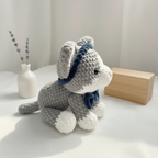 Puppy Crochet Pattern PDF, Cute Dog Amigurumi, Kawaii Lying Puppy Plush, Beginner Friendly