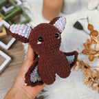 Eyebat Car Hanging Crochet Pattern PDF, Cute Bat Amigurumi Pattern, Halloween Rearview Mirror Charm, Eye Bat Ornament Tutorial