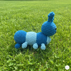 Handmade Crochet Ant Plush, Blue Amigurumi Insect Stuffed Animal, Soft Bug Toy, Nature Lover Gift, Nursery Decor