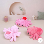 Valentine Spider Crochet Pattern PDF, Heart Spider Amigurumi Plush