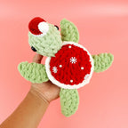 Christmas Sea Turtle Crochet Pattern PDF, Plush Turtle Amigurumi Pattern