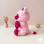 Valentine Cow Crochet Pattern PDF, Heart Cow Amigurumi Plush