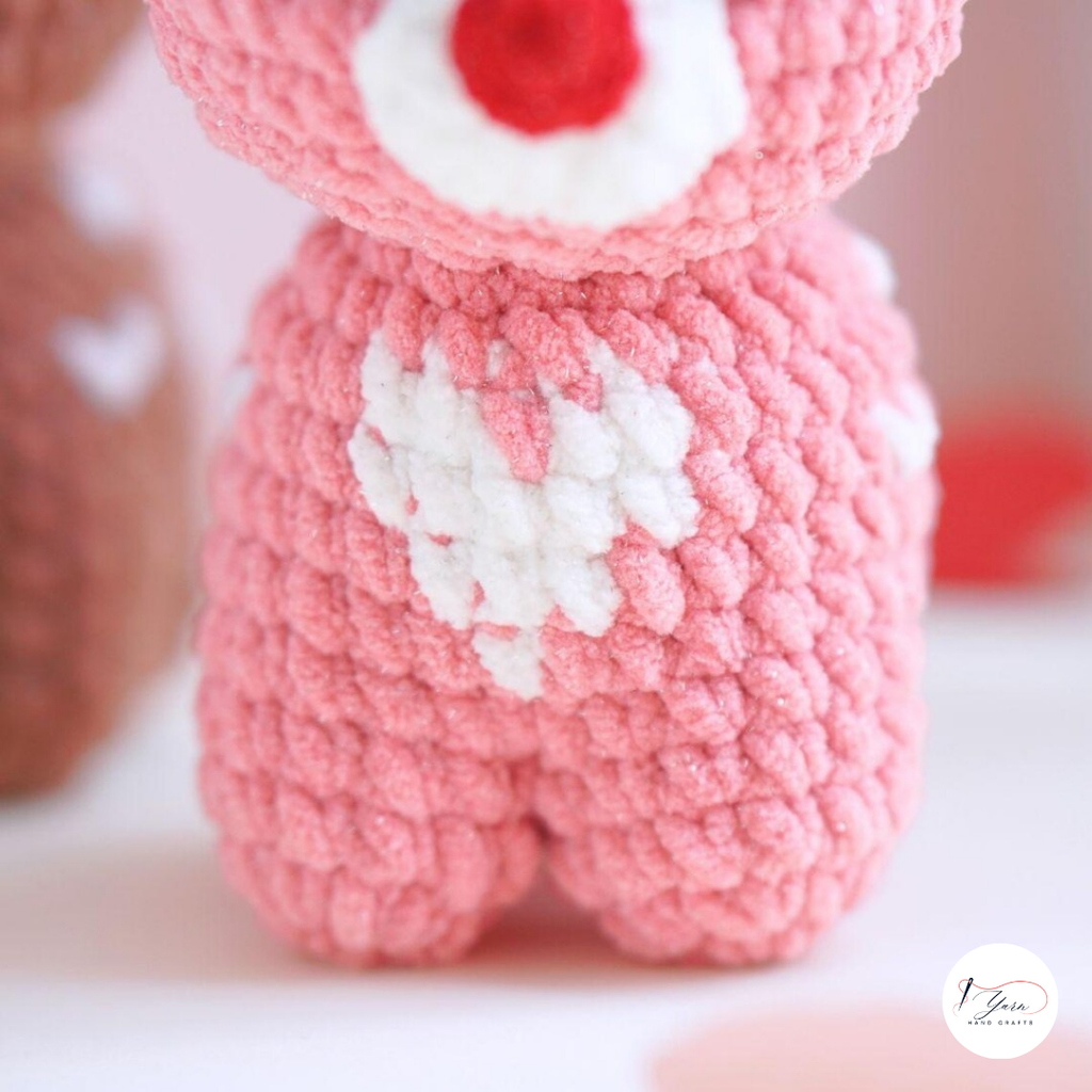 Romantic Reindeer Crochet Pattern PDF, Valentine Deer Amigurumi Plush