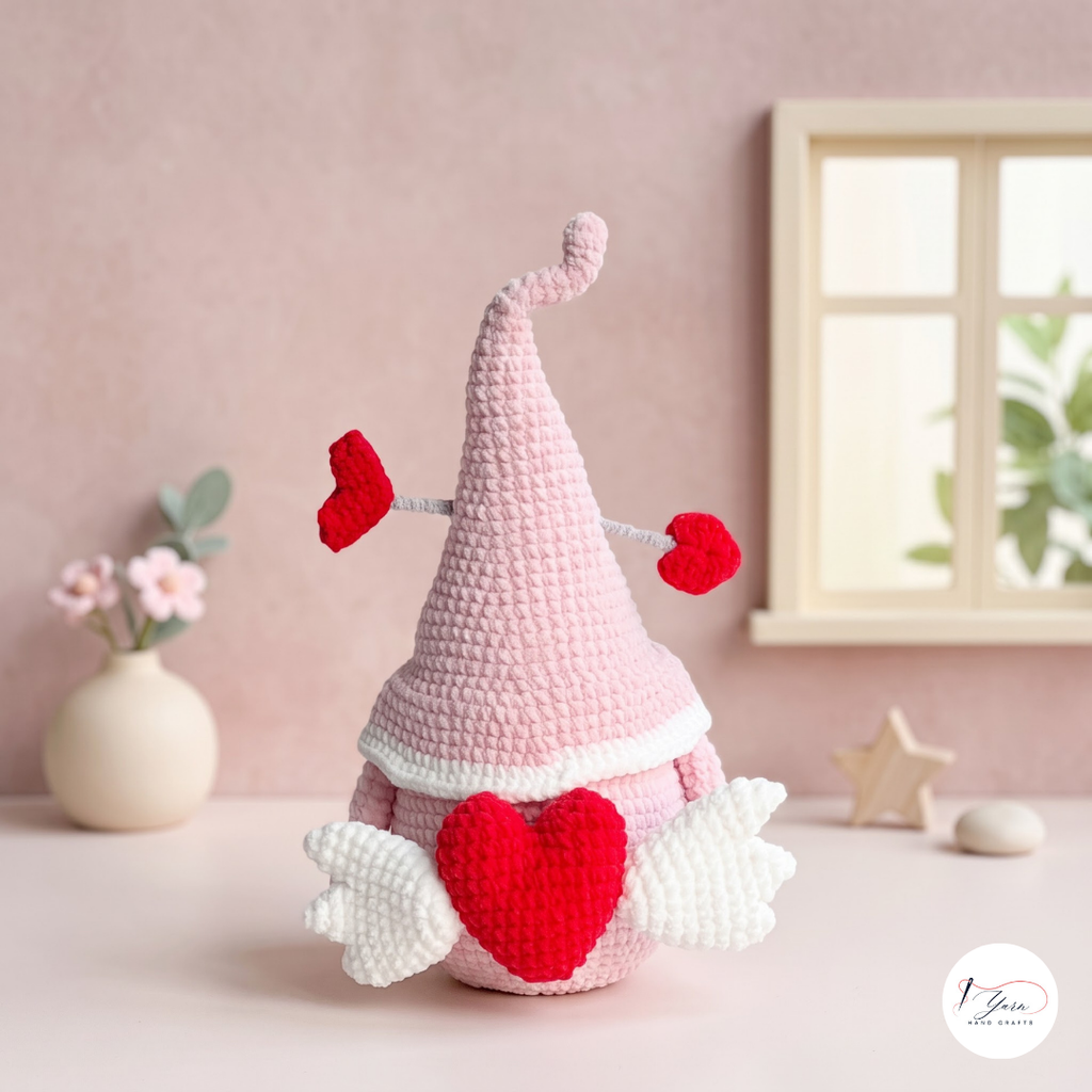 Valentine Gnome Crochet Pattern Bundle PDF, Love Gnome Amigurumi Pair