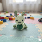 Crochet Caterpillar Plush, Handmade Green Amigurumi Bug, Soft Stuffed Insect Toy, Caterpillar Lover Gift, Nursery Decor
