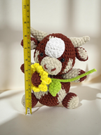 Amigurumi Longhorn Cow Crochet Pattern, Farm Animal, Beginner Friendly (PDF)