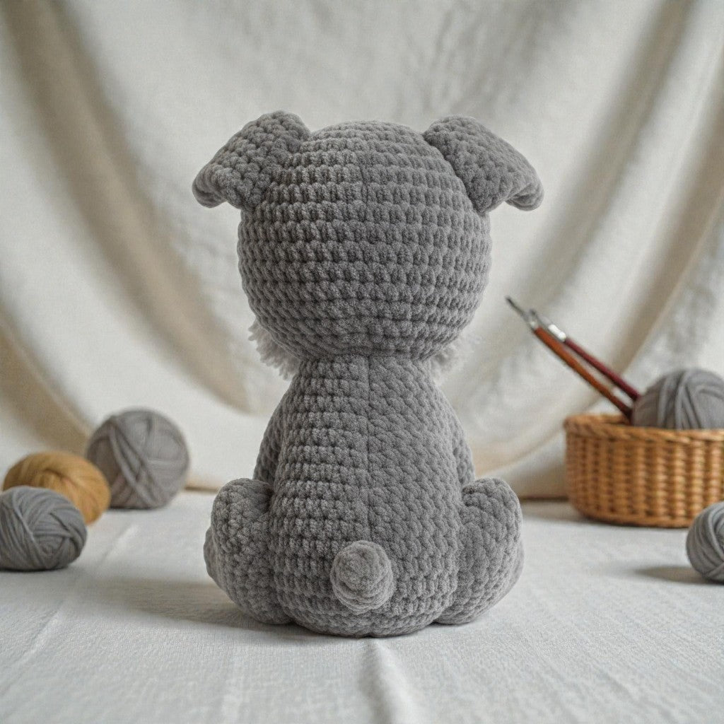 Schnauzer Dog Crochet Pattern, Easy Amigurumi Animal (PDF Pattern)