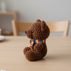 Teddy Bear Crochet Pattern PDF, Rainbow Scarf Bear Amigurumi, Cute Plush Bear Toy
