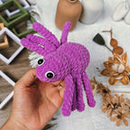 Halloween Spider Crochet Pattern PDF, No Sew Amigurumi Spider, Cute Plush Spider Tutorial