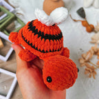 Bumble Bee Turtle Crochet Pattern PDF, No Sew Amigurumi Tutorial, Cute Bee Turtle Plush Pattern