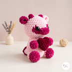 Valentine Cow Crochet Pattern PDF, Heart Cow Amigurumi Plush