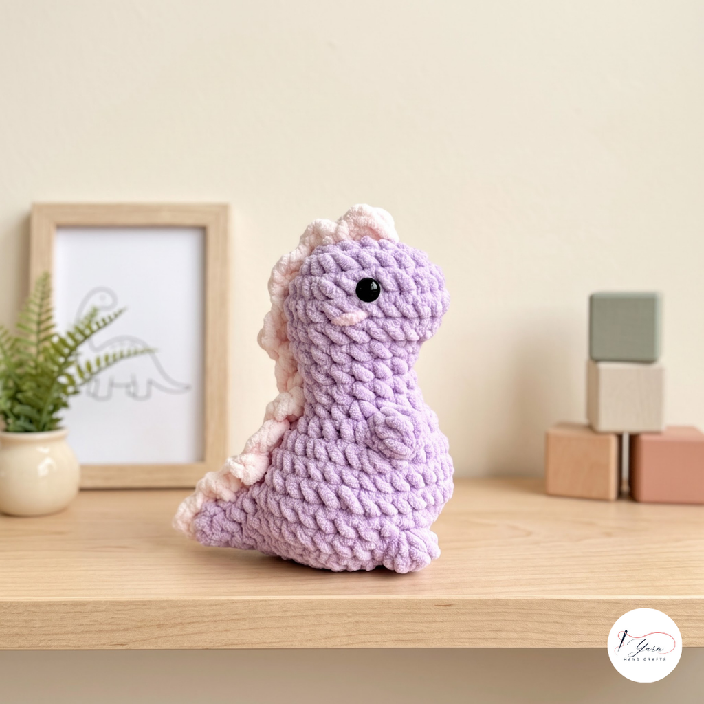 Cute Dinosaur Crochet Pattern Bundle PDF, Dino Amigurumi Plush Collection, Prehistoric Animals, Volcano and Mushroom Crochet Patterns