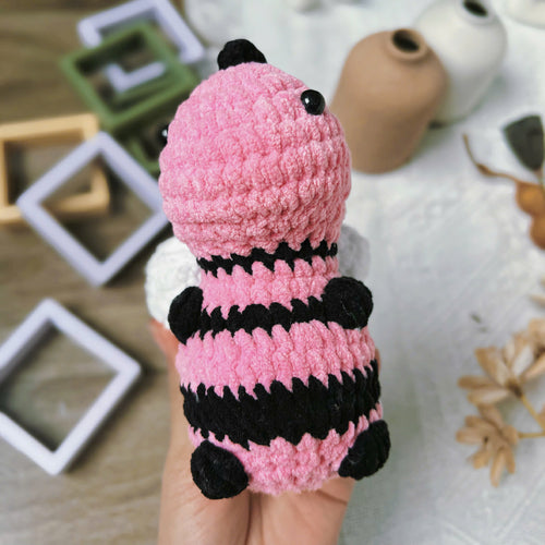 Bee Rex Crochet Pattern PDF, Cute Bee Dinosaur Amigurumi, No Sew Dinosaur Plush Tutorial