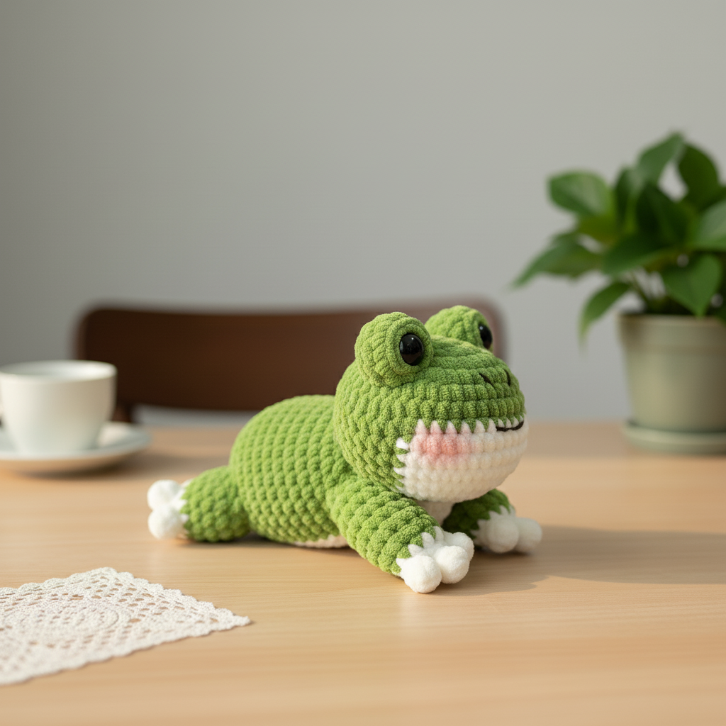 Frog Crochet Pattern, Amigurumi Frog Pattern, Cute Frog Plush Crochet